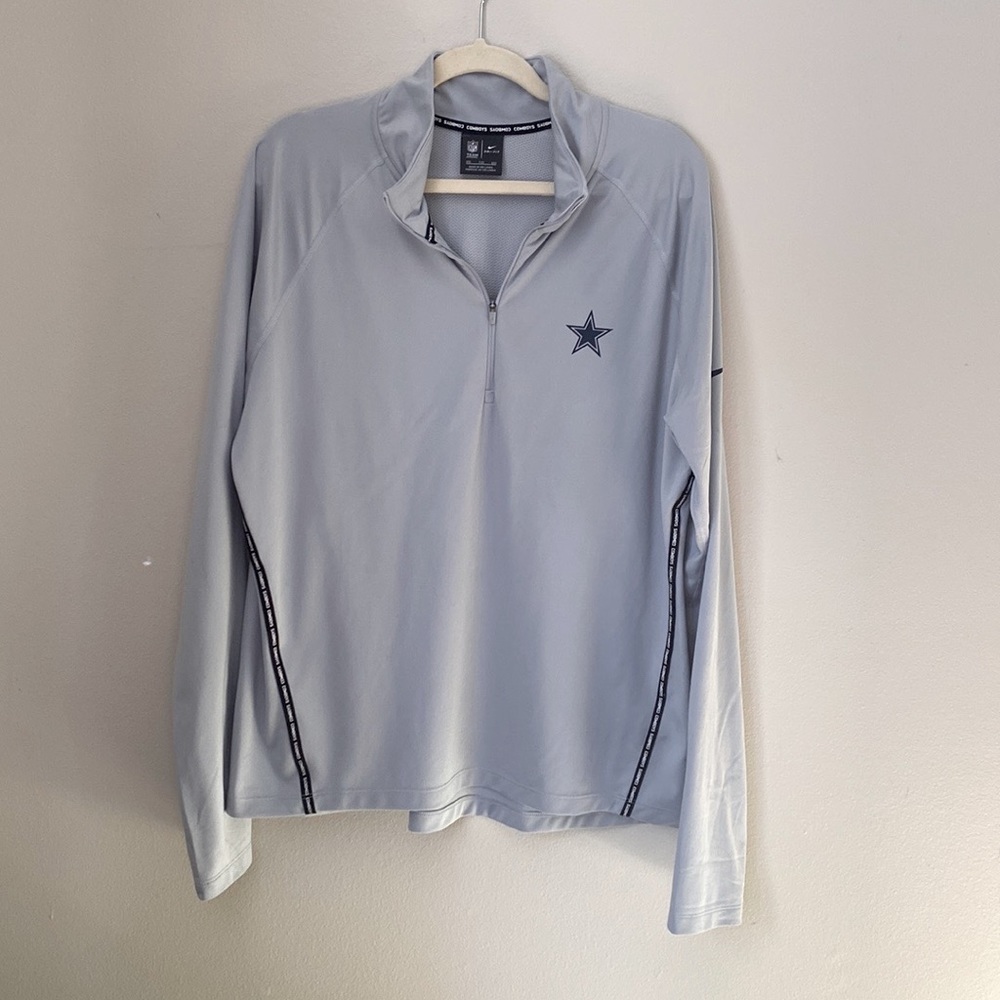 Dallas Cowboys gray men’s quarter zip